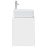 Wall-Mounted Sink Vanity High Gloss White 53 x 35 x 63 cm 890426