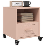 Bedside Cabinets 2 pcs Pink 36x39x43.5 cm Steel 846707