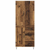 Highboard with Drawer 2 pcs Old Wood Engineered Wood 3415625