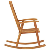 Rocking Chair Brown Solid Acacia Wood Large Durable 311844