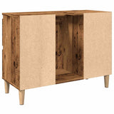 Sink Cabinet Old Wood 80x33x60 cm Engineered Wood 857126