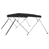 4-bow Bimini Top Black 243x180x137 cm 94810