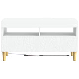 LED TV Cabinet White Engineered Wood 897215