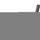 Sun Lounger Black PE rattan, Powder-coated steel Standard 42946