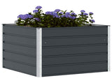 Planter Anthracite 100 x 100 x 75 cm Steel 42018183