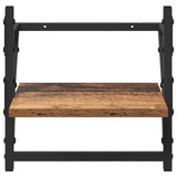 Wall Shelf Set 6 pcs Old Wood 100 x 25 x 30 cm Engineered Wood 882838