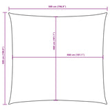 Sunshade Sail Oxford Fabric Square 5x5 m White 135251