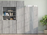 Slim Storage Cabinet Grey Sonoma 40x42,5x225 cm Engineered Wood 3281278