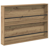Magazine Rack with Shelf 2 pcs Artisan Oak 100 x 12 x 70 cm 890863