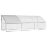 Chicken Cage 3 pcs Silver 600 x 200 x 200 cm Steel and PE 3368323