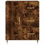 Highboard Smoked Oak 69.5x34x180 cm Engineered Wood 3195888