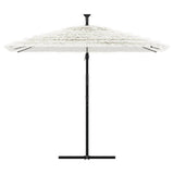 Garden Parasol with Steel Pole White 269x269x235 cm 4005081