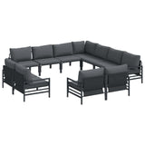 Garden Sofa Set Anthracite Steel 3379034