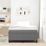 Platform Bed Frame Light Grey 120 x 190 cm Fabric 3337397