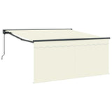 Retractable Awning Cream 300 x 250 cm Polyester and Aluminium 3329921