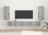 TV Cabinet Set Wall-mounted 3 pcs Grey Sonoma Engineered Wood 3408985