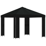 Gazebo 3 x 3 m Black Polyester and Steel 190 gsm 900358