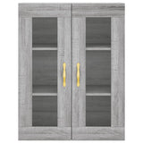 Wall Mounted Cabinet Grey Sonoma 69.5x34x90 cm 828466