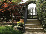 Matte Black Outdoor 3 Level Iron Handrail 23559208