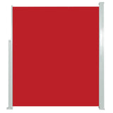 Patio Retractable Side Awning 120x500 cm Red 48391