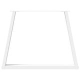 Dining Table Legs V-Shape 3 pcs White 100x cm Steel 4012597
