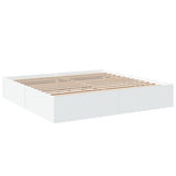 Bed Frame without Mattress White 200x200 cm 3280986