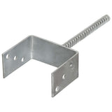 Fence Anchors 6 pcs Silver 12x6x30 cm Galvanised Steel 145320