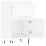 Sideboards 2 pcs High Gloss White 40x35x70 cm Engineered Wood 831153