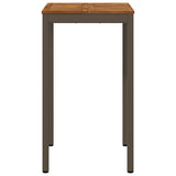 Garden Bar Table Natural and Coffee 60 x 60.5 x 105 cm 901333