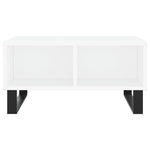 ZNTS Coffee Table White 60x60x30 cm Engineered Wood 827044