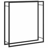 Firewood Rack Matt Black 110x28x116 cm Steel 350310