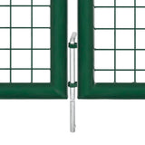 Mesh Garden Gate Steel 400x75 cm Green 145747