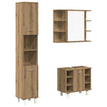 ZNTS 3 Piece Bathroom Furniture Set Artisan Oak Engineered Wood 3328570