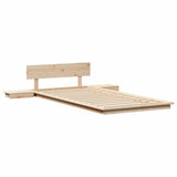 Bed Frame Brown 90 x 190 cm Wood 872422