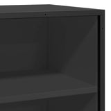 Sideboard Black 35.5x35x76 cm Engineered Wood and Metal 848949
