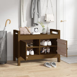 Hall Bench Honey Brown 80x40x60 cm Solid Wood Pine 821782