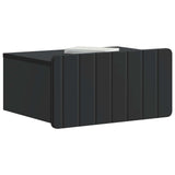 Wall-Mounted Bedside Cabinet 2 pcs Black 49 x 34.5 x 24 cm 898278