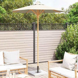 Garden Parasol Cream White 180 x 230 cm Bamboo 4108080