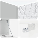 Wall-Mounted TV Cabinet 98 x 41 x 30 cm White Engineered Wood 898865