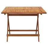 Folding Garden Table 90x90x75 cm Solid Wood Acacia 319671