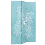 Folding Room Divider 120x170 cm Butterfly Blue 245885