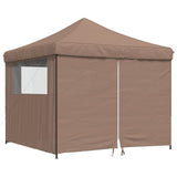 Party Tent Folding Brown 292 x 292 x 315 cm Oxford Fabric 42023570