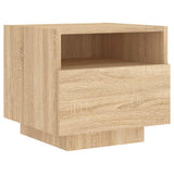 Bedside Cabinets with LED Lights 2 pcs Sonoma Oak 40x39x37 cm 836803