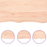Wall Shelf 120x60x cm Untreated Solid Wood Oak 363578