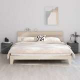 Bedside Cabinets HAMAR 2 pcs Dark Grey 40x35x44.5 cm Solid Wood 340410