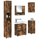 Bathroom Furniture Set 5 pcs Smoked Oak 61 x 35 x 64 cm 3392998