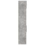 Slim Storage Cabinet Concrete Grey 45x42.5x225 cm Engineered Wood 3281297