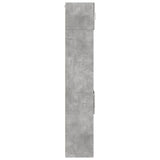 Slim Storage Cabinet Concrete Grey 45x42.5x225 cm Engineered Wood 3281297