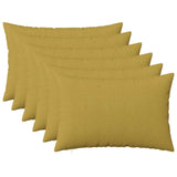 Cushion with Pillow HEERLEN 6 pcs Light Green Fabric 924954