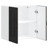 Kitchen Wall Cabinet Kalmar Black Engineered Wood 853578